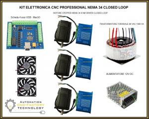 KIT elettronica cnc professional NEMA 34 Closed Loop