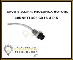 CAVO 5mm PROLUNGA MOTORE CON CONNETTORE GX16 4 PIN