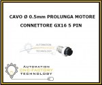 CAVO 5mm PROLUNGA MOTORE CON CONNETTORE GX16 5 PIN
