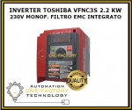 INVERTER TOSHIBA VFNC3S 2,2KW 230V MONOFASE FILTRO EMC INTEGRATO